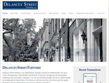 Tablet Screenshot of delanceystreetpartners.com